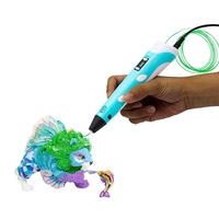 Catzon 3D Drawing Printing Pen with LCD Screen PLA Filament for Kids-Blue