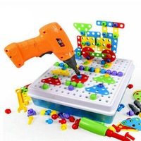 Catzon 3D Electric Drill Puzzle Toy Set Kids Building Model 237Pcs Tool Drill Assemble