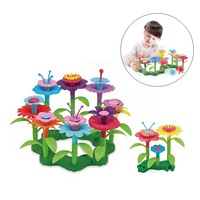 Catzon 46Pcs Flower Building Toys STEM Gardening Pretend Gift for Kids Age 3-7 Year Old
