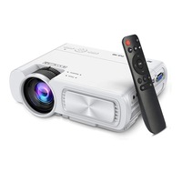 Catzon Mini Projector 4500Lux Portable Projector 1080P and 200?? Display Supported For TV Stick HDMI VGA USB TV Laptop DVD-White