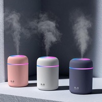 Portable H2O Ultrasonic Air Humidifier with Romantic Light