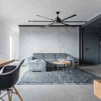 84" (2100mm) Albatross Extra Large DC Ceiling Fan in Chrome/White/Black