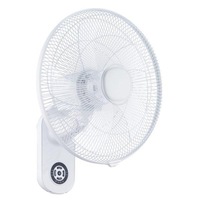 Rider 400mm Wall Fan with Remote Control in White