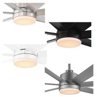 DISCONTINUED: Tourbillion LED Fan Light Kit in Brushed Nickel, Matt Black, Matt White or Titanium