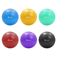 METEOR 20cm Anti Burst Mini Swiss Ball for Yoga Pilates Rehab Stretch - Black