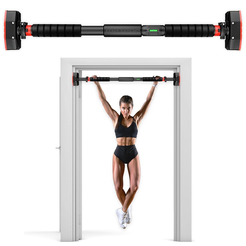 METEOR Pull Up Bar – Chin up Bar Push Up Bar Door Gym Bar, 200kg Capacity