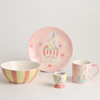 Royalclub 4 Piece Popcorn Kid's Breakfast Set