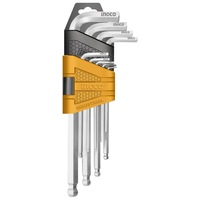 INGCO 9 Pcs Ball End Hex Keys Set