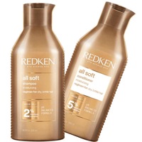 Redken All Soft Shampoo & Conditioner 300ml Duo for Dry, Brittle Hair
