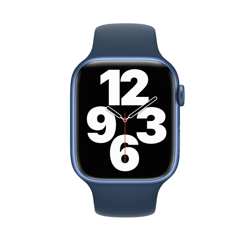 Apple Watch Series 7 GPS 41mm Blue AL Case Band Good Grade