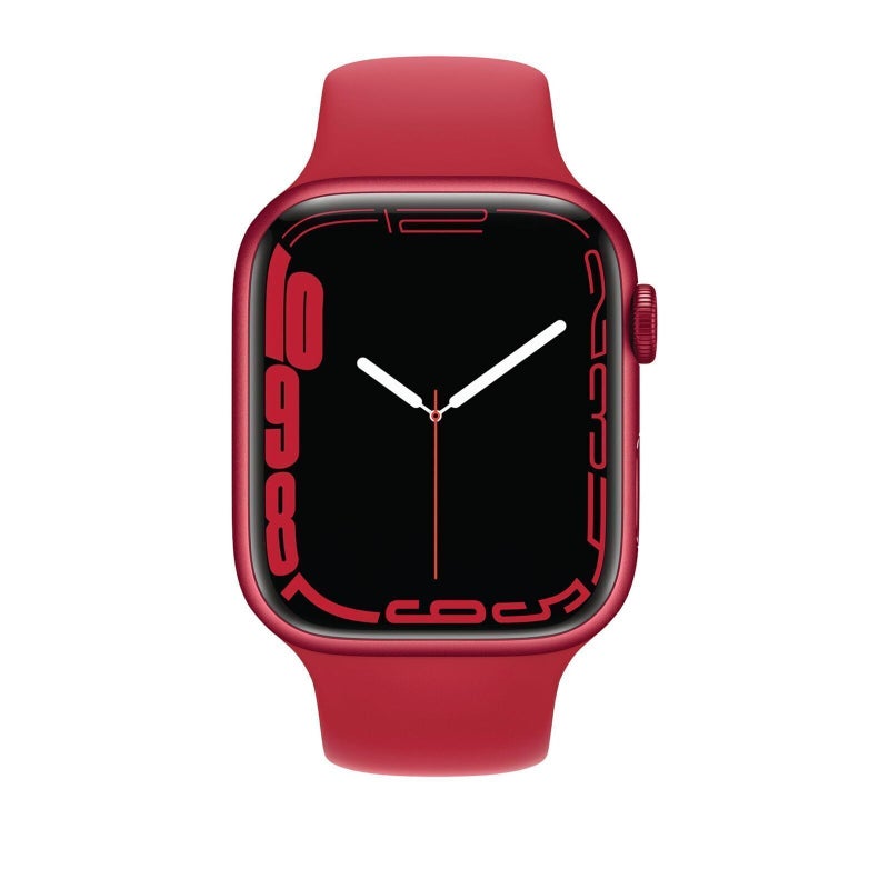 Apple Watch Series 7 GPS 45mm Red AL Case Band Excellent Grade