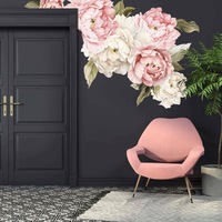Giant Peony Rose Flower Wall Sticker