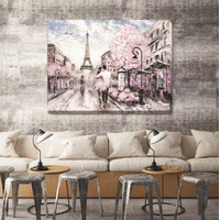 Paris Romance Stretched Canvas Art Print L85