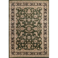 Ornate Reggie Traditional Green & Black Rug