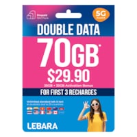 Lebara $29.90 Starter Pack PrePaid SIM Card