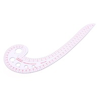 Sewing Rulers 11.8 Long Comma Shaped Plastic Transparent French Curve Ruler