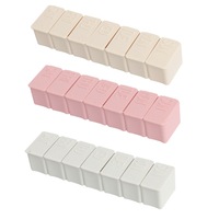 Pill Boxes 2Pcs Seven Grid Portable Pill Box