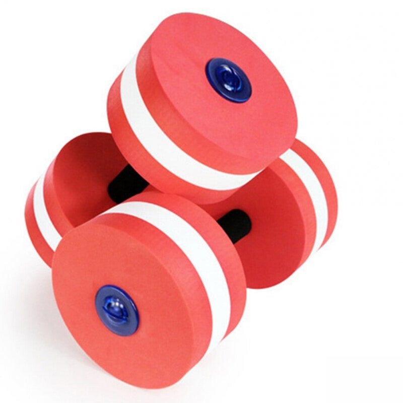 Aquatic Fitness Equipment 2Pcs Water Aerobics Dumbbells Swimming Training Eva Pool Resistance Fitness Barbells Red Australia