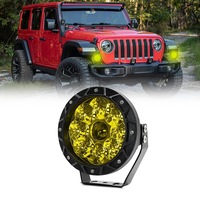 38W 4000Lm / 6000K Off Road Vehicle Round Work Light Yellow Light Bulbs