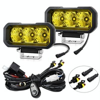 40W 9V 30V 5 Inch Waterproof Eye Headlight Spotlight Yellow Light Light Bulbs