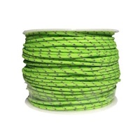 Paracords 50M 3 Strands Cores 280Lb Reflective Paracord Parachute Cord Tent Guy Fishing Line Neon Green