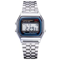 Watches Design Fashion Casual Simple Stainless Steel Digital Sport Watch Warm White