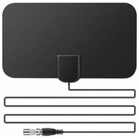 Antennas Hd Signal Amplifier Digital Tvantenna 50 Miles Range Flat Design 25Db High Gain