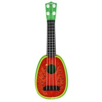 Ukuleles Kids Fruit Ukulele Guitar Four Strings Musical Instrument Educational Play Toy Red