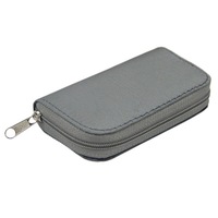 Memory Card Cases Portable Memory Cards Storage Bag Pouch Holder Zippered Carrying Case Wallet Organizer For Cf Sd Sdhc Ms Ds Grey