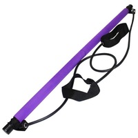 Yoga & Pilates Accessories Portable Pilates Stretch Rope Gym Stick Yoga Exercise Bar Trainer Home Fitness