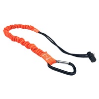 Safety Harnesses Retractable Safety Rope Telescopic Elastic Tool Buckle For Climbing Accessories Single Carabiner Lanyard