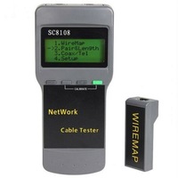 Computer Cable Testers Sc8108 Network Cable Tester Rj45 Rj11 Meter Cloudy Gray