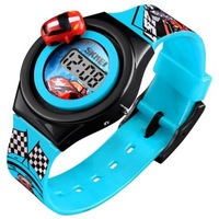 Children's Watches Skmei Children Electronic Watch Car Shape Toy Lcd Digital Wrist Watches
