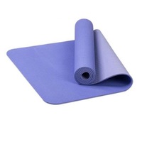 Mats & Non Slip Towels Two Tone Colours 6Mm Tpe Non Slip Yoga Mat Home Gym Fitness Equipment Exercise