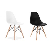 Retro Eiffel Dining Chairs DSW Cafe Kitchen Beech Wooden