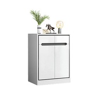 Foret Shoe Cabinet Buffet Sideboard Hallway Table Kitchen Storage 2 Door White