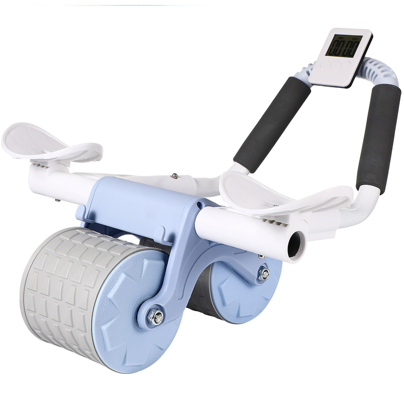 Automatic Rebound Abdominal Core Wheel Ab Roller Elbow Support Exercise w/ LCD Unbranded