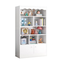 Foret Bookshelf Kids Bookcase Display Rack Organiser Children Cabinet Shelves White