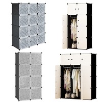 Foret DIY XL 8/12 Cube Storage Cabinet Compartment Wardrobe Rack Shelf Cupboard