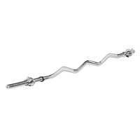 120CM Curl Barbell Bar GYM Exercise Suit Standard 25mm Weights EZ Spinlock Collar