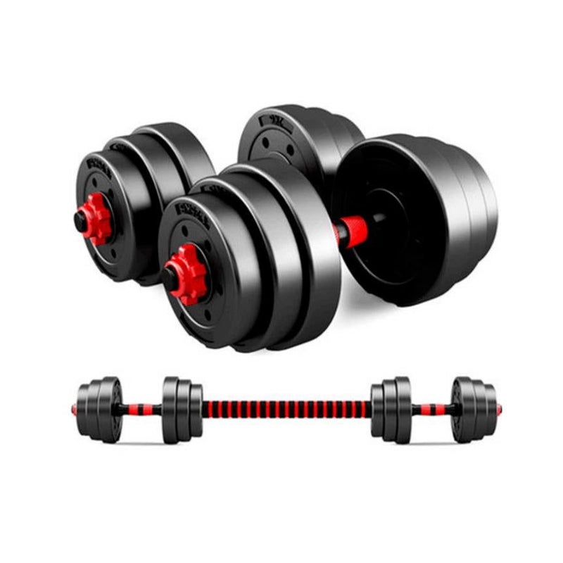 20kg Adjustable Dumbbell Set Barbell Home GYM Exercise Weights Fitness Workout