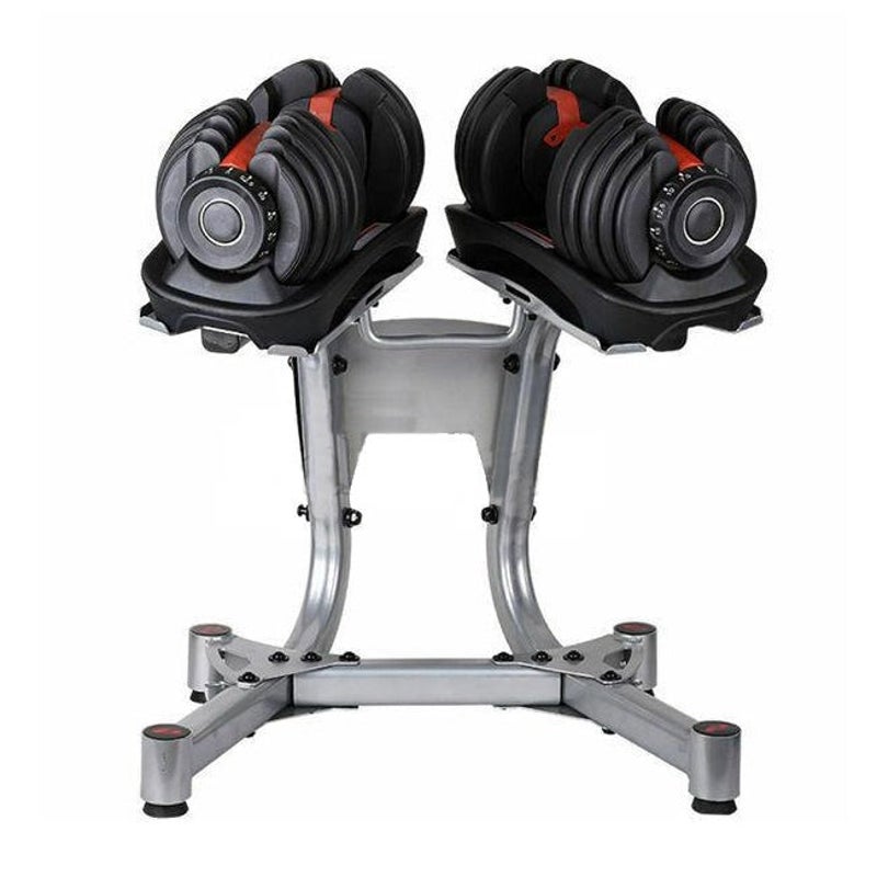 48kg Adjustable Dumbbell Set w Stand Home GYM Exercise Equipment Weights Australia