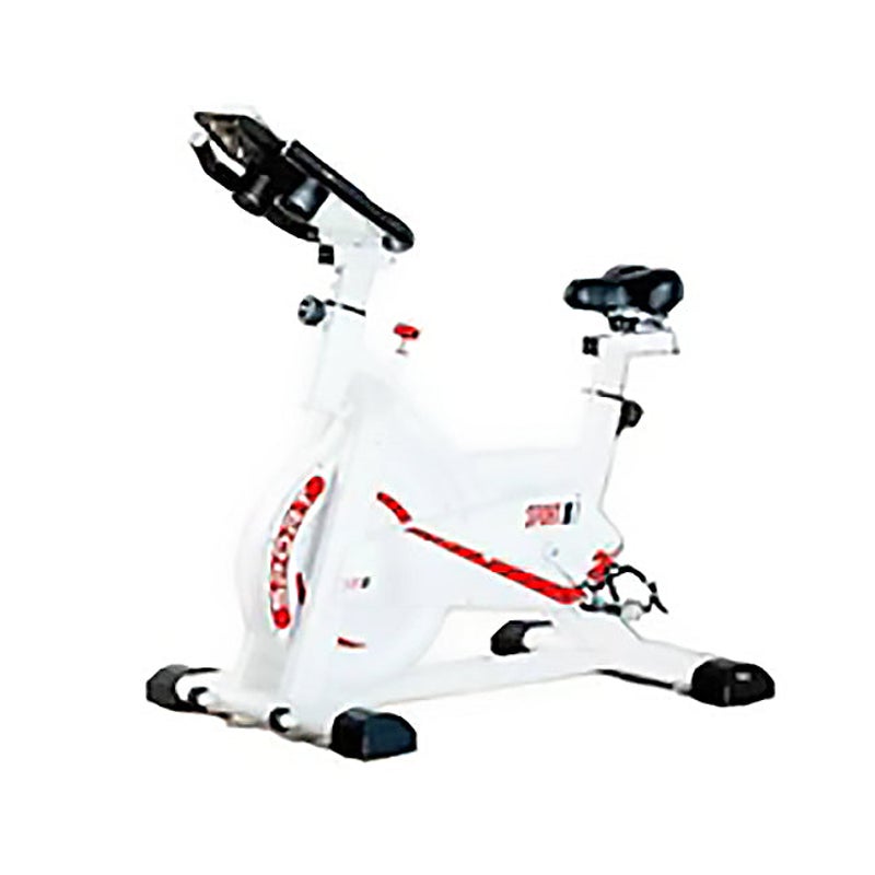 White Colour Exercise Spin Bike Home Gym Workout Equipment Cycling Fitness Bicycle 8kg Wheels Australia
