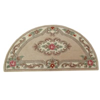 Traditional Handmade Wool Rug - Avalon - Beige - 67x127cm