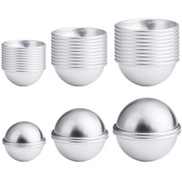 30PCS- Bath Bomb Kit, 15 Set 3 Size & Bath Bombs Press for DIY Making Supplies