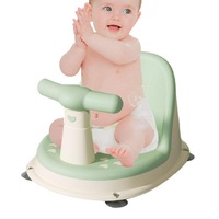 Baby Bath Seat, Baby Shower Chair with Non Slip Suction Cup Foldable for Washroom Bathroom Hotel Travel