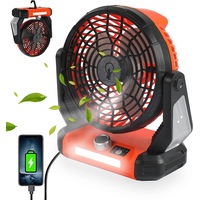 Camping Fan Tent Fan Desk Mini Portable US Rechargeable Battery Fan Electric Pram Fan for Stroller Room Table Travel Home