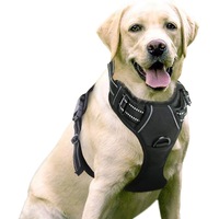 Brawdeals No Pull Dog Harness, Oxford Padded Soft Vest Walking Pet Harness for Dogs Easy Control