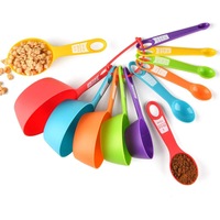 12 Pcs Measuring Cups and Spoons Set - Dishwasher Safe Measuring Utensils Set for Dry & Liquid Ingredients