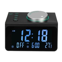 87.5-108MHz FM Radio Alarm Clock Charger for Mobile Phone